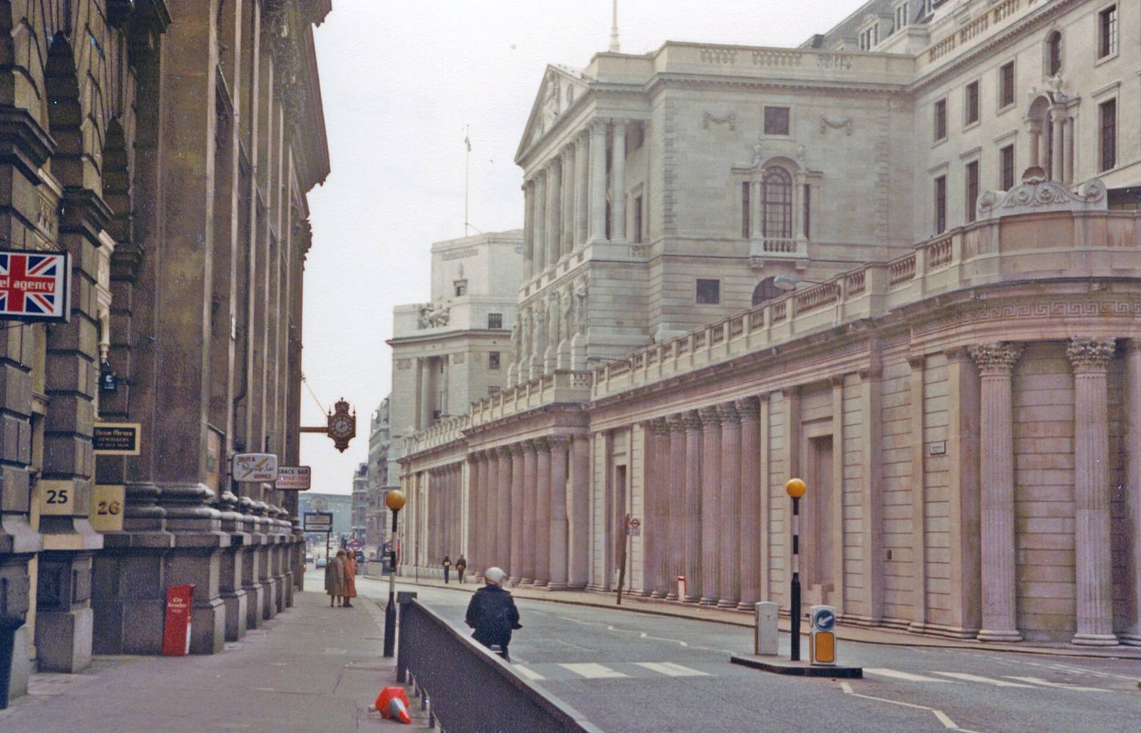 The Bank of England building in the City of London