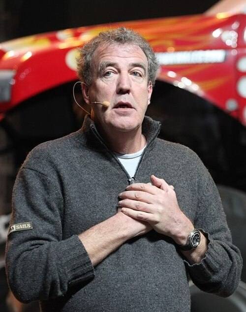 Jeremy Clarkson on stage at Top Gear Live in 2012