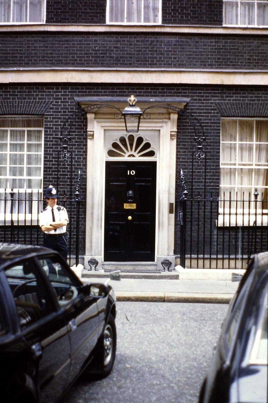 The black door of 10 Downing Street