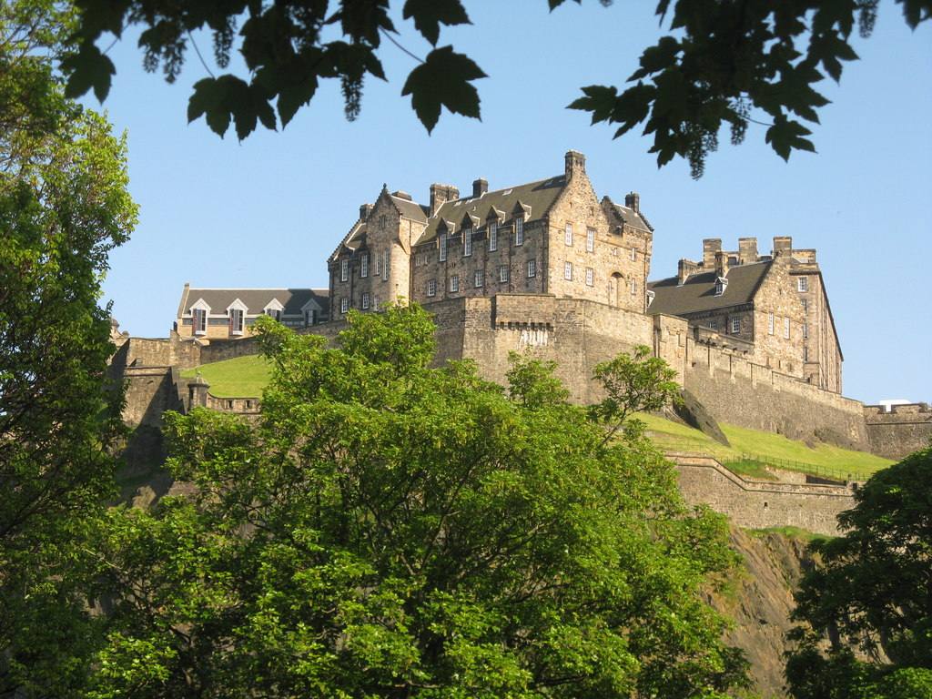 Edinburgh Castle seen from Princes Street