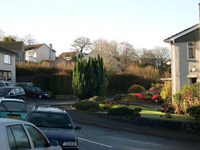 A street of suburban family houses in Britain