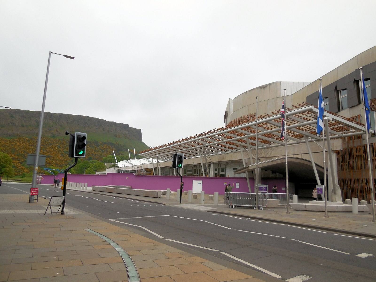 The Scottish Parliament building at Holyrood, Edinburgh
