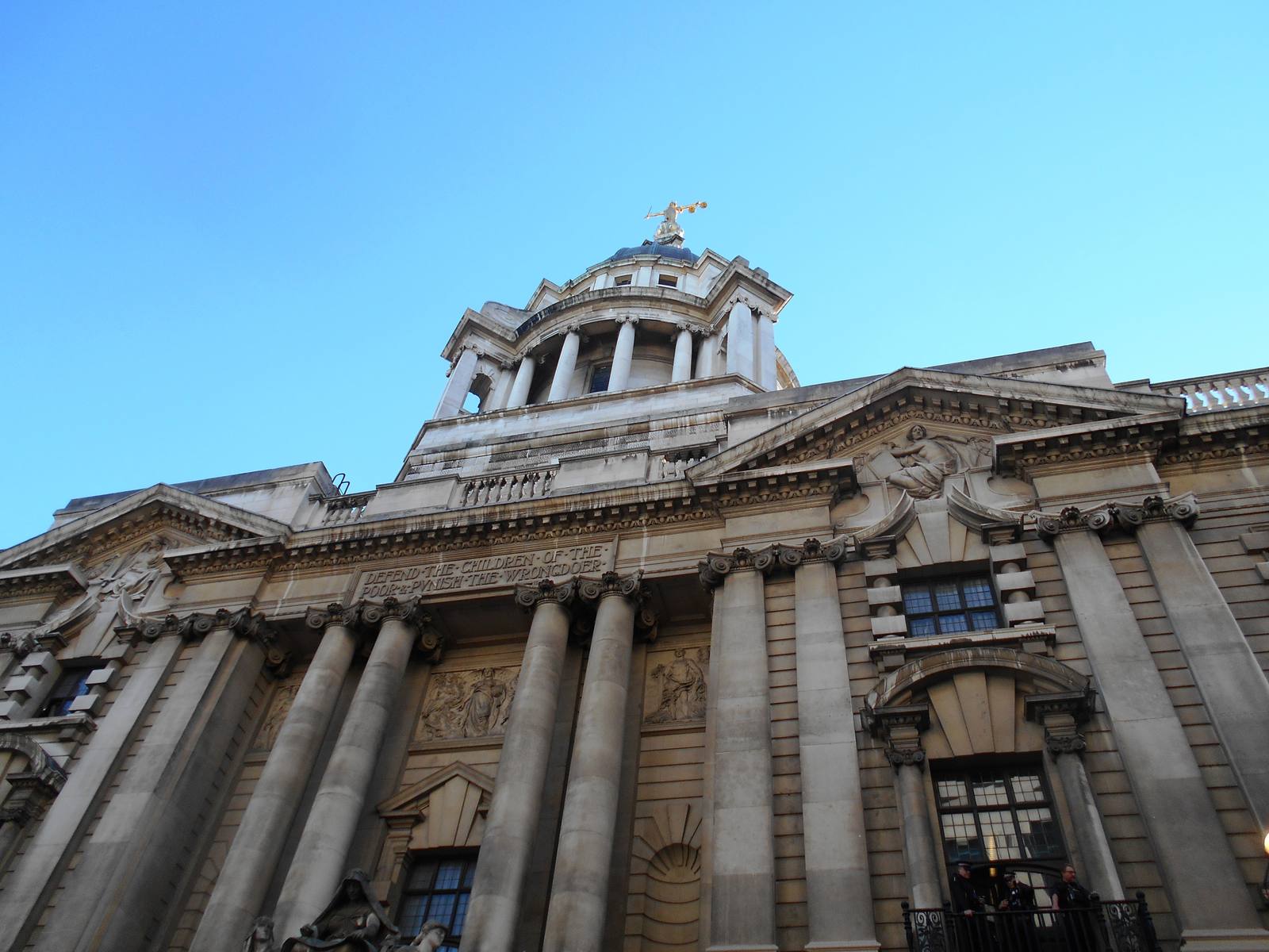 The Central Criminal Court, known as the Old Bailey, in London