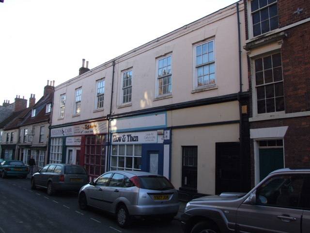 Shops on the high street in Bridlington Old Town