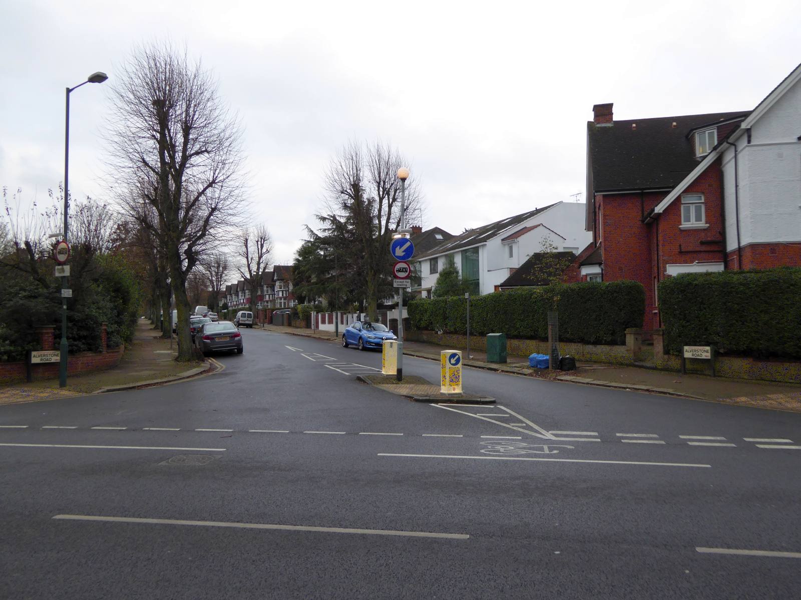A quiet residential street in suburban London