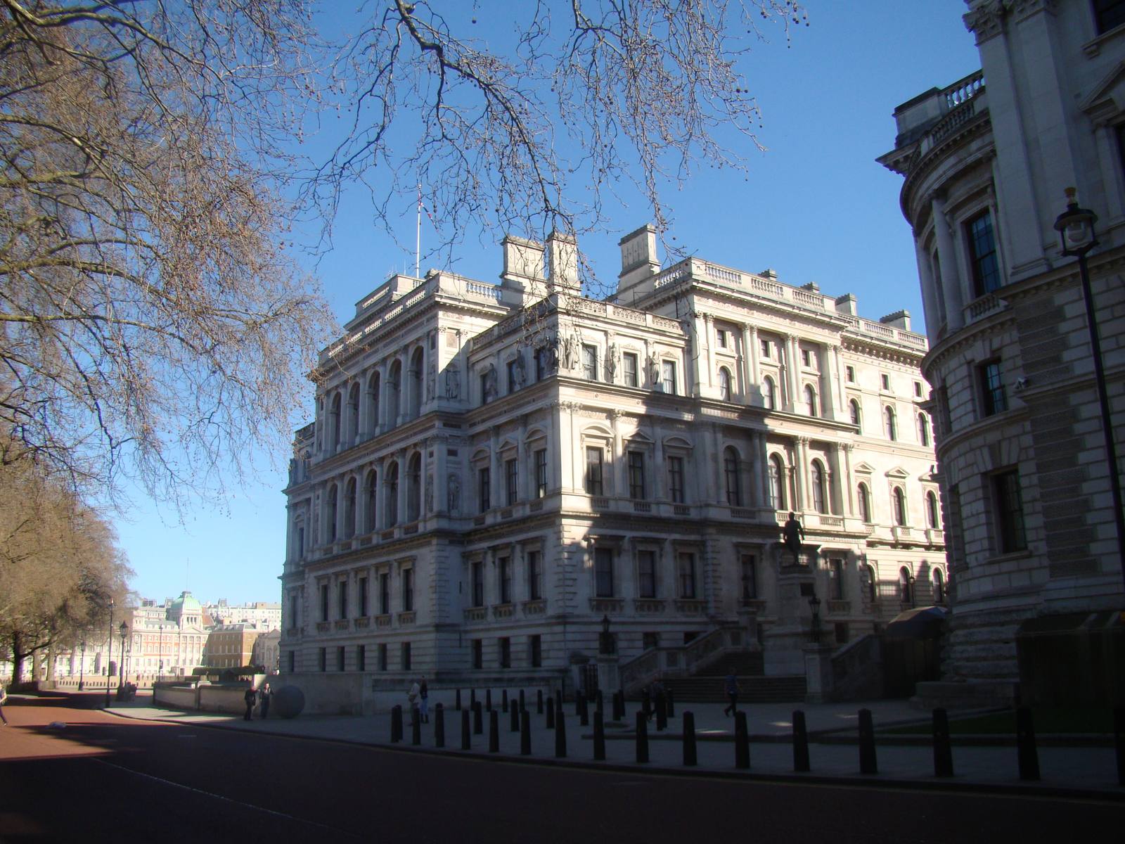 HM Treasury building in Whitehall, London